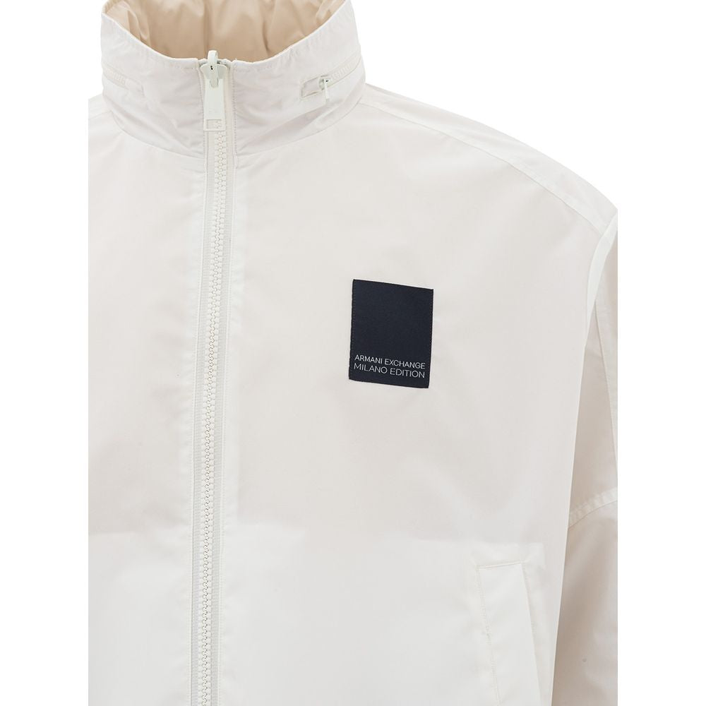 Armani Exchange Beige Polyamide Jacket for the Modern Man -   -  Armani Exchange.