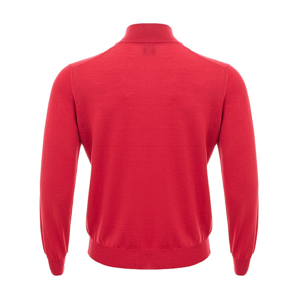 Gran Sasso Elegant Crimson Wool T-Shirt for Men -   -  Gran Sasso.
