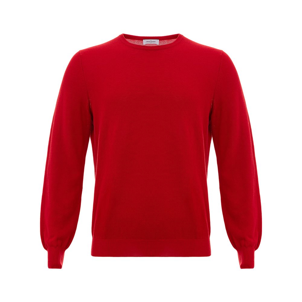 Gran Sasso Red Cotton Sweater -   -  Gran Sasso.