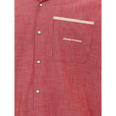 Armani Exchange Crimson Cotton Classic Men's Shirt -   -  Armani Exchange.