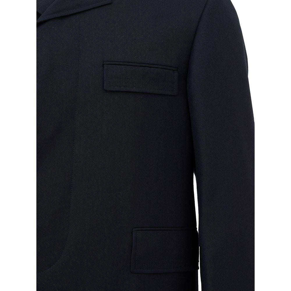 Thom Browne Elegant Wool Jacket in Signature Blue -   -  Thom Browne.