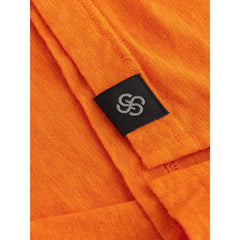 Gran Sasso Elegant Orange Linen Polo Shirt -   -  Gran Sasso.