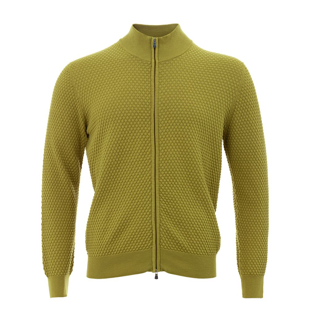 Gran Sasso Elegant Yellow Cotton Cardigan for Men -   -  Gran Sasso.
