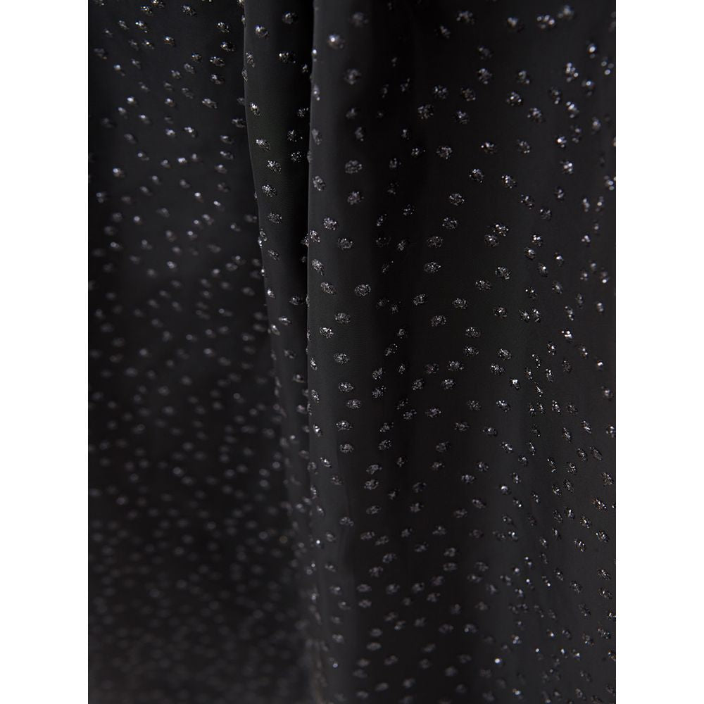 Lardini Elegant Black Polyethylene Midi Skirt -   -  Lardini.