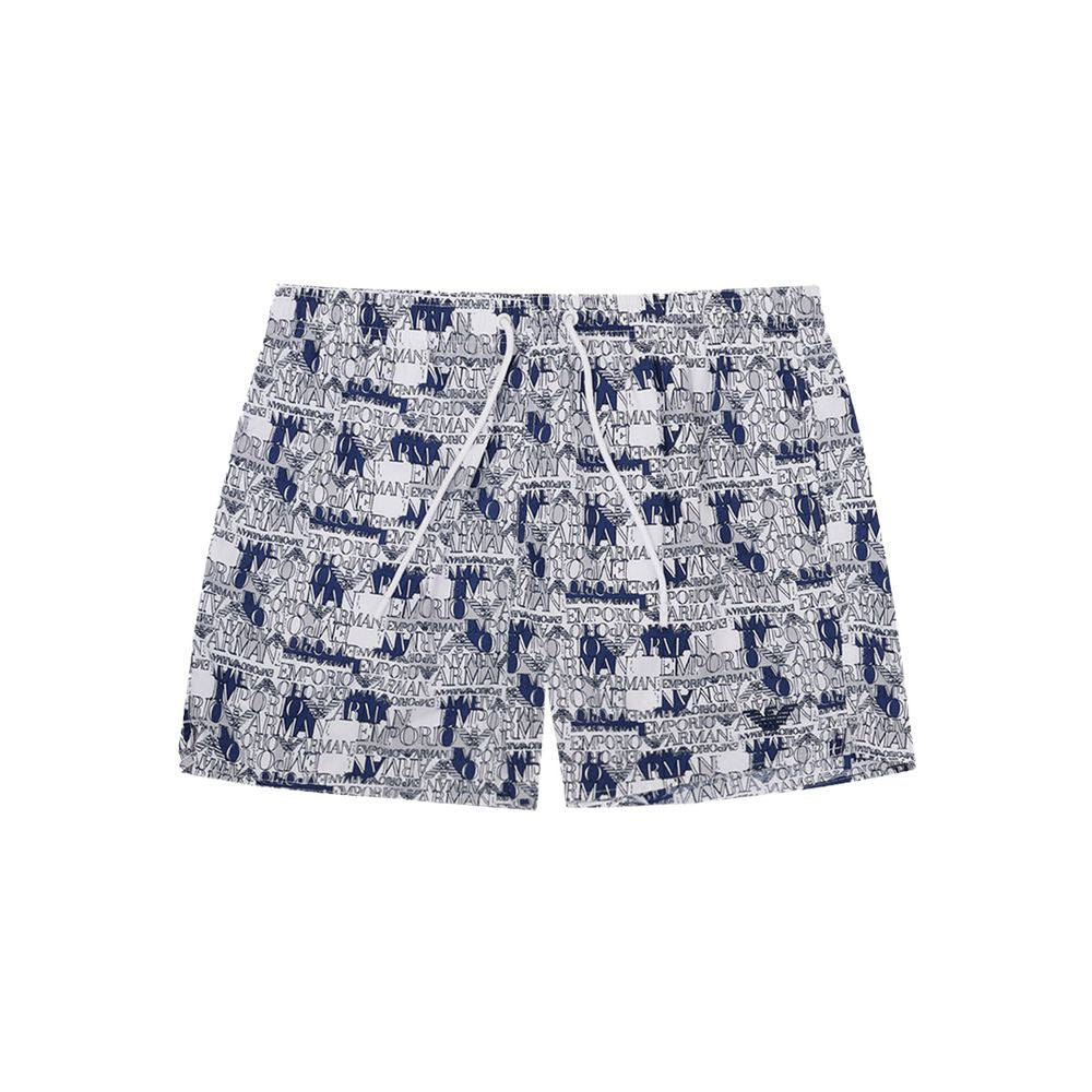 Emporio Armani Elegant White Polyester Swim Shorts -   -  Emporio Armani.