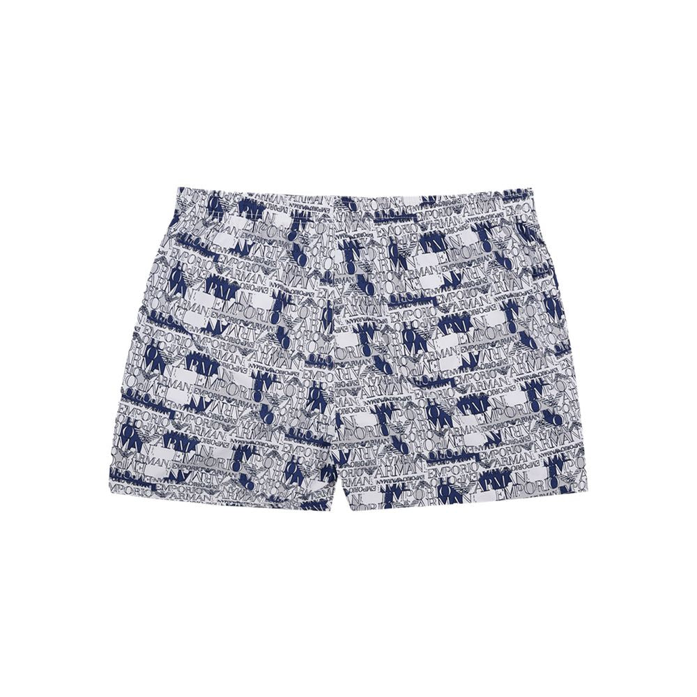 Emporio Armani Elegant White Polyester Swim Shorts -   -  Emporio Armani.