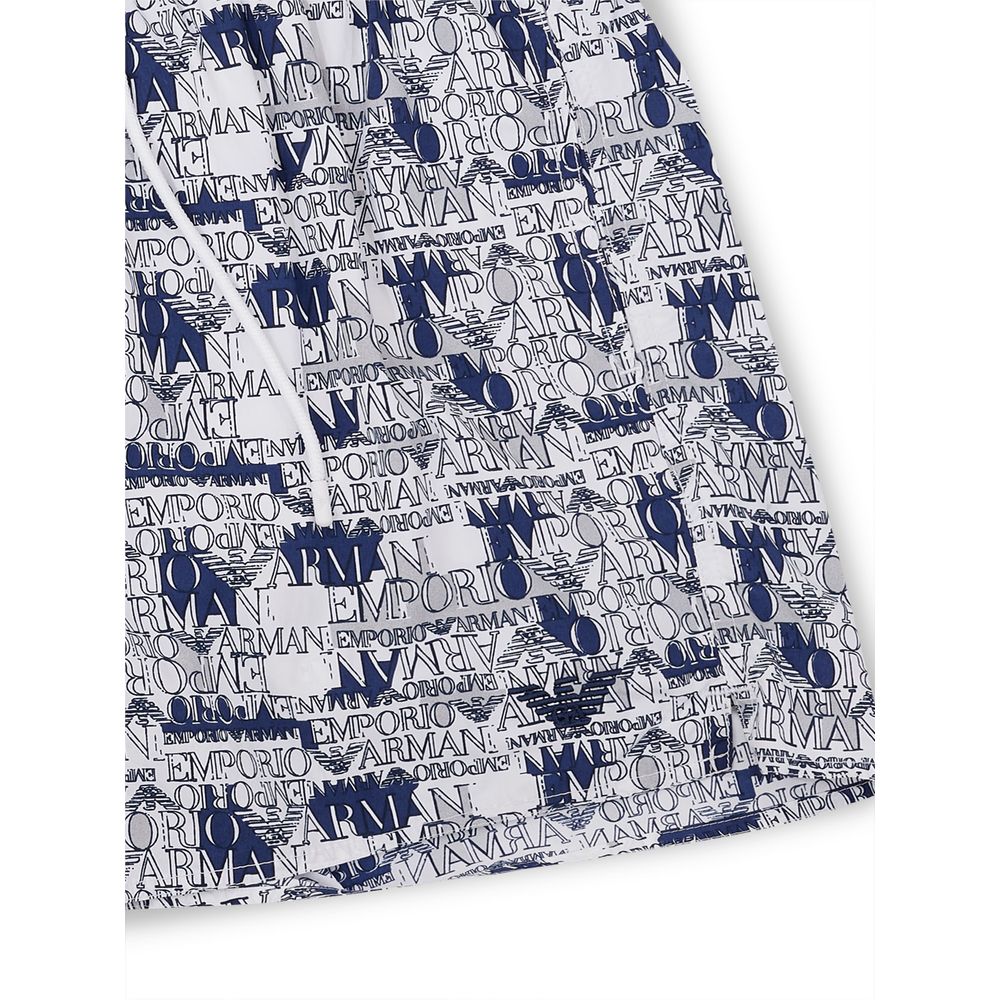 Emporio Armani Elegant White Polyester Swim Shorts -   -  Emporio Armani.