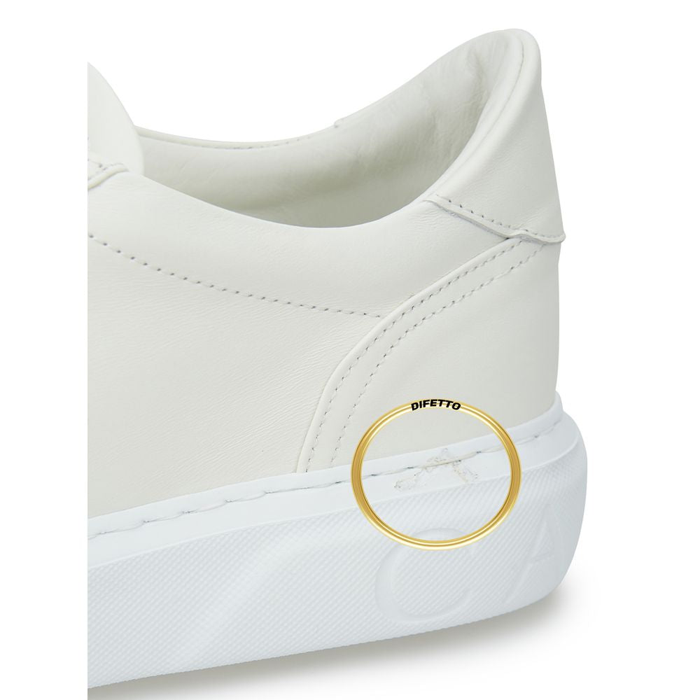 Casadei Sleek White Leather Sneakers -   -  Casadei.