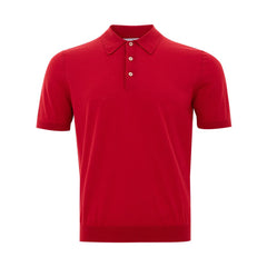 Gran Sasso Elegant Italian Cotton Polo Shirt in Vibrant Red -   -  Gran Sasso.