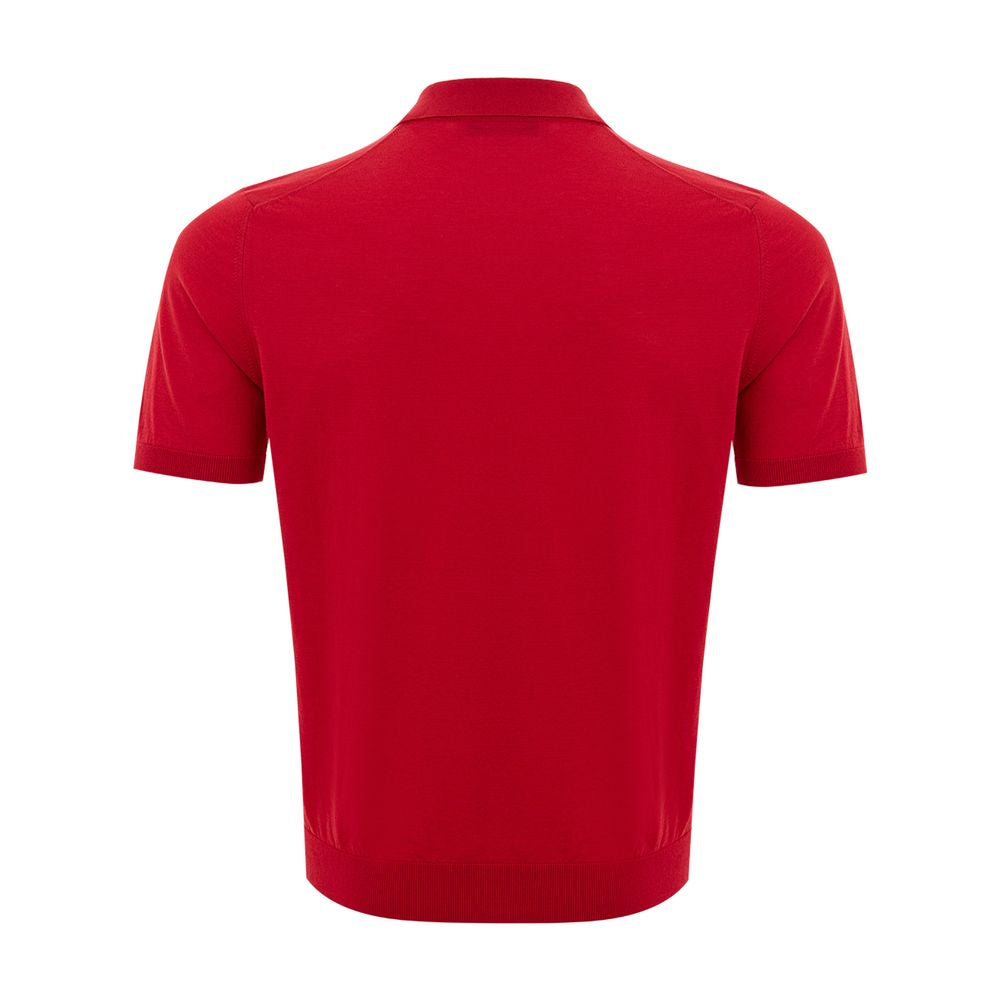 Gran Sasso Elegant Italian Cotton Polo Shirt in Vibrant Red -   -  Gran Sasso.