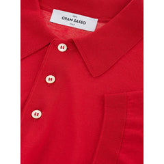 Gran Sasso Elegant Italian Cotton Polo Shirt in Vibrant Red -   -  Gran Sasso.