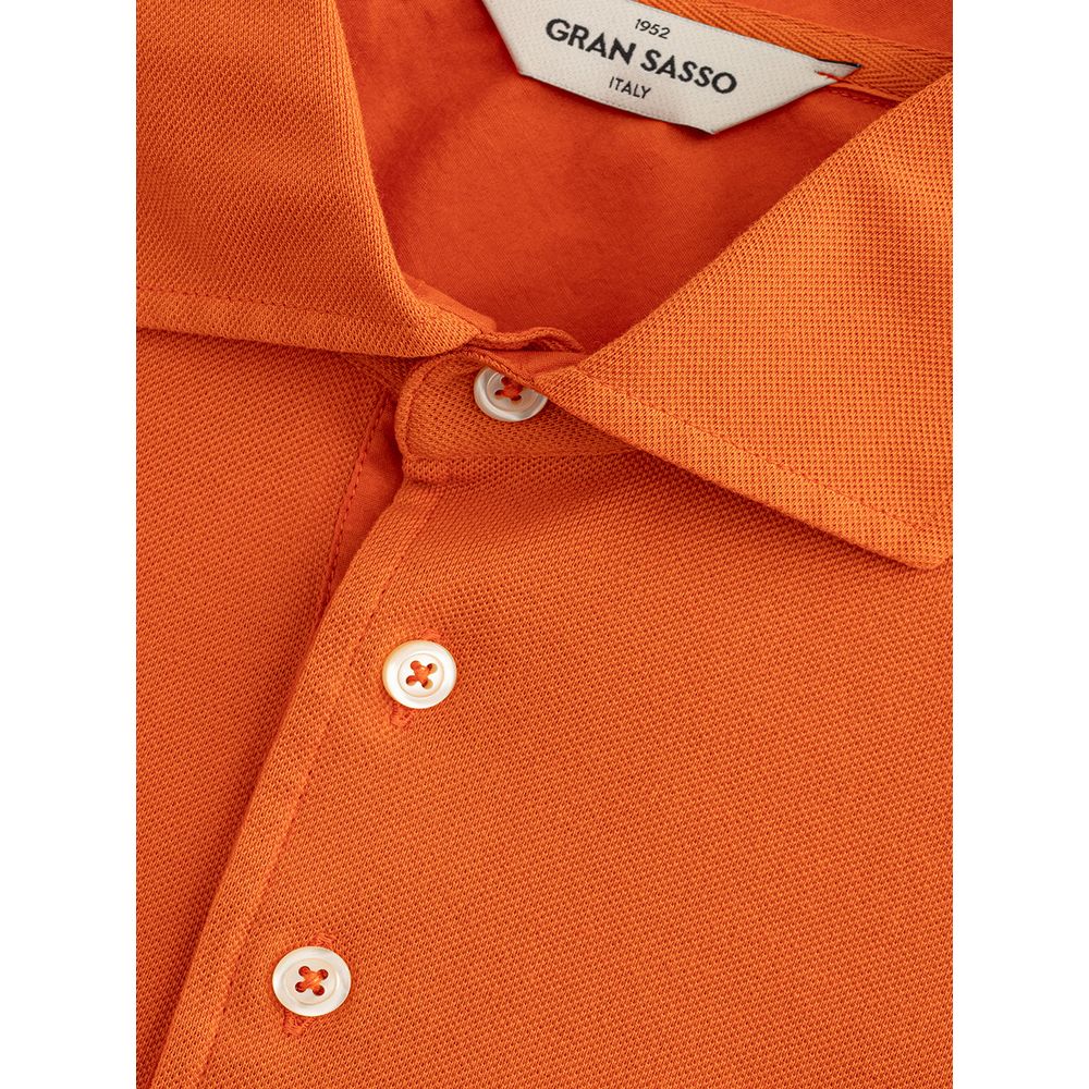 Gran Sasso Elegant Orange Cotton Polo for Men -   -  Gran Sasso.