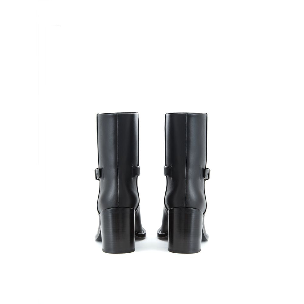 Burberry Black Leather Boot -   -  Burberry.
