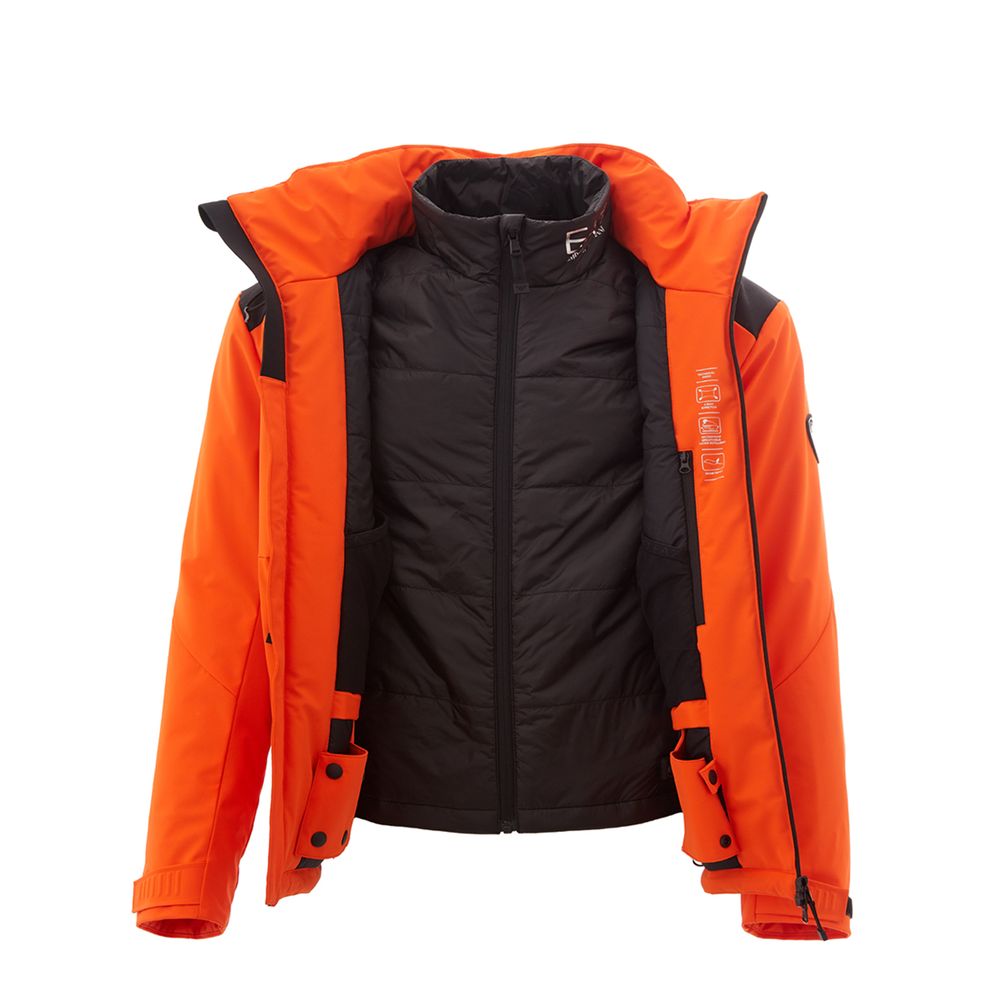 EA7 Emporio Armani Radiant Orange EA7 Lightweight Jacket -   -  EA7 Emporio Armani.
