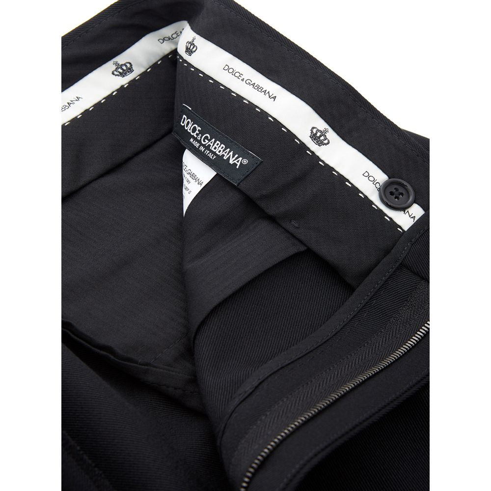 Dolce & Gabbana Elegant Polyester Black Pants for Men -   -  Dolce & Gabbana.