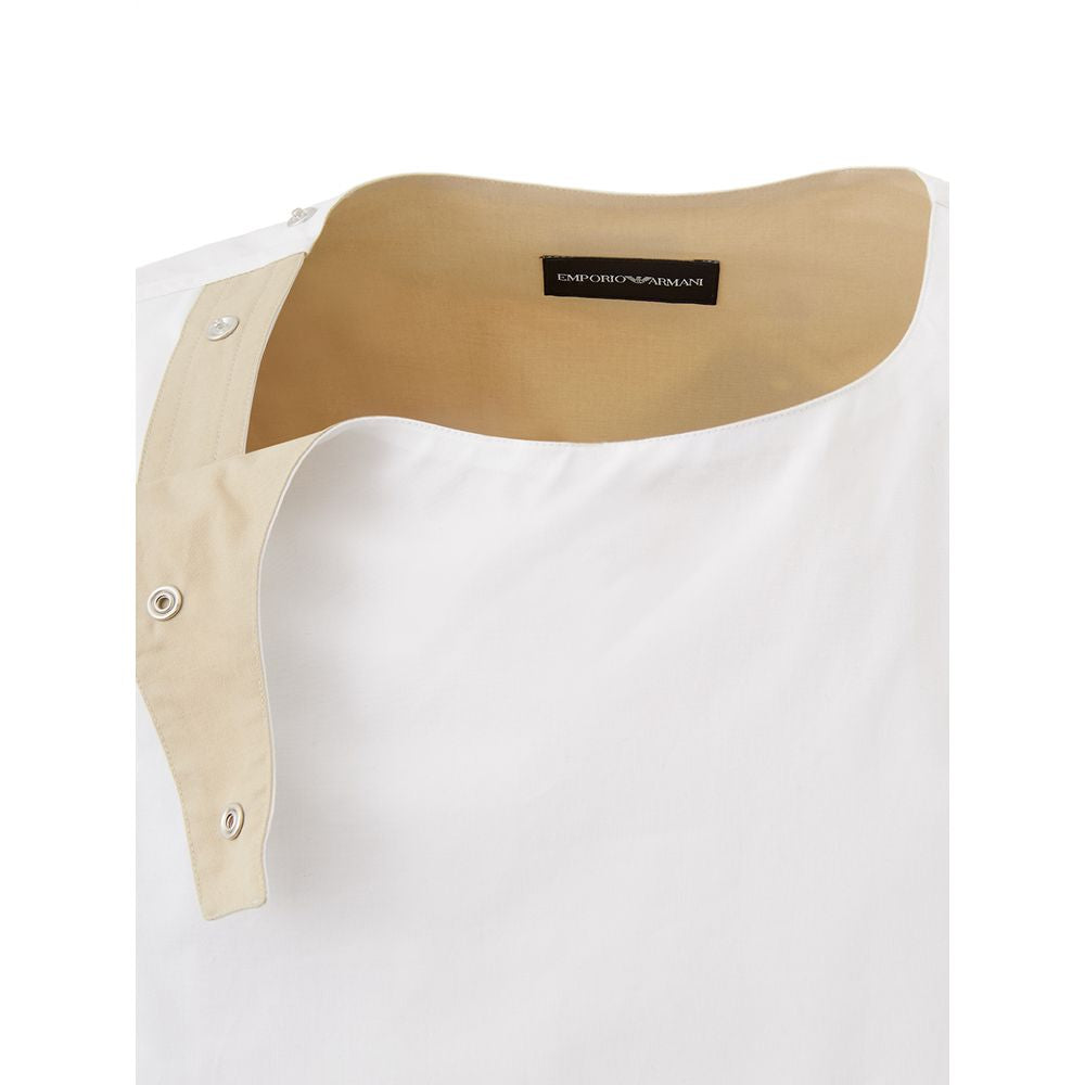 Emporio Armani White Cotton T-Shirt -   -  Emporio Armani.