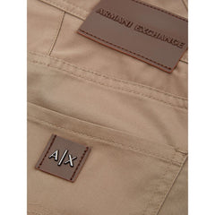 Armani Exchange Brown Cotton Pant -   -  Armani Exchange.
