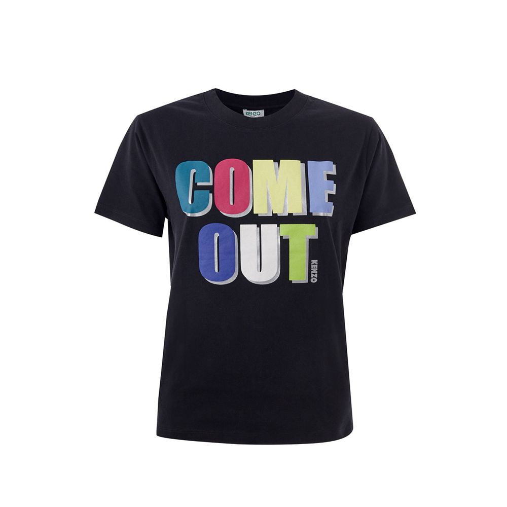 Kenzo Elegant Cotton Tee in Timeless Black -   -  Kenzo.