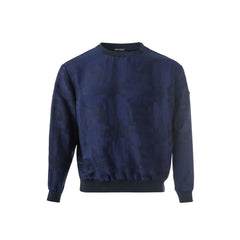 Emporio Armani Elegant Linen Blue T-Shirt for Men -   -  Emporio Armani.