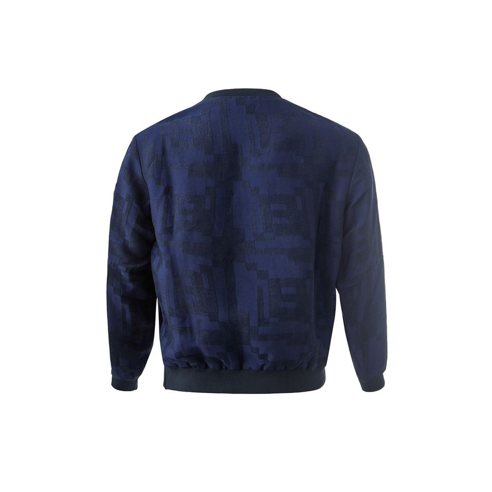 Emporio Armani Elegant Linen Blue T-Shirt for Men -   -  Emporio Armani.