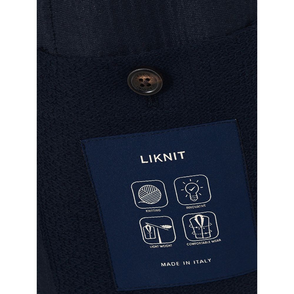 Lardini Blue Cotton Blazer -   -  Lardini.