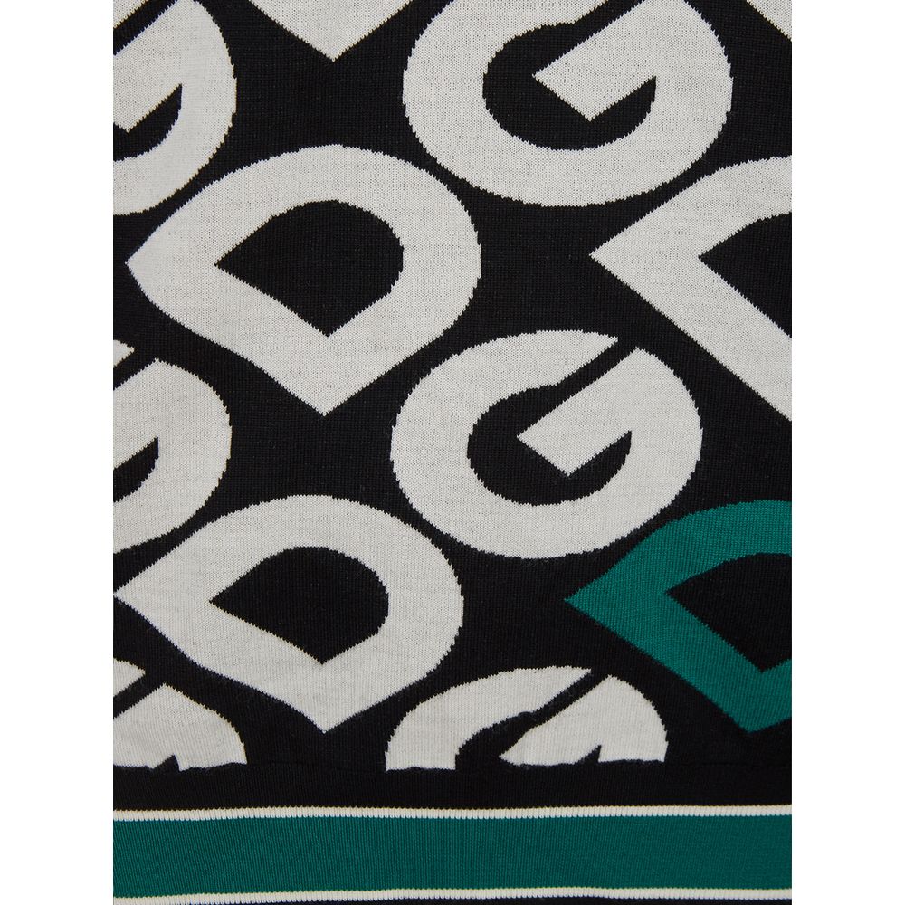 Dolce & Gabbana Elegant Black Cotton Sweater for Sophisticated Style -   -  Dolce & Gabbana.