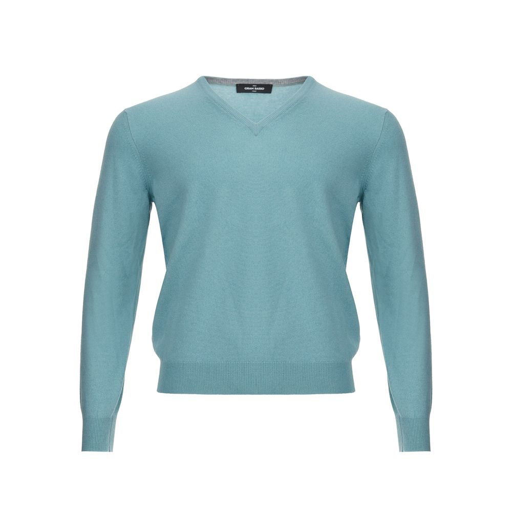 Gran Sasso Turquoise Cashmere Sweater Elegance -   -  Gran Sasso.