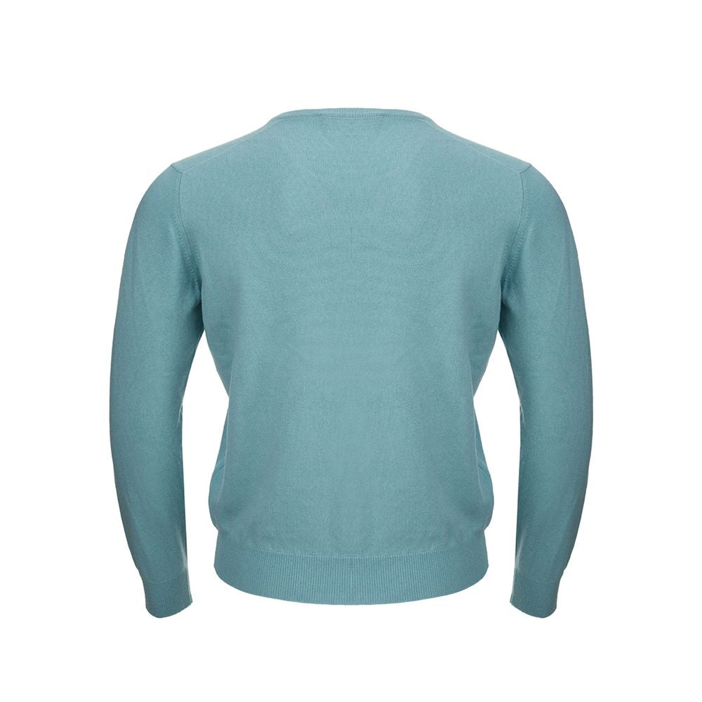 Gran Sasso Turquoise Cashmere Sweater Elegance -   -  Gran Sasso.