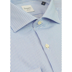 Bagutta Light Blue Cotton Men Shirt -   -  Bagutta.