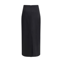 Lardini Virgin Wool Midi Skirt -   -  Lardini.