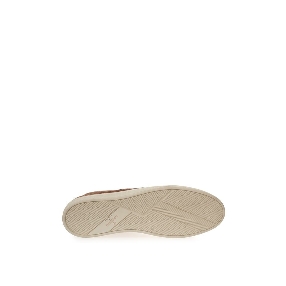 Lardini Elegant Suede Sneakers in Rich Brown -   -  Lardini.