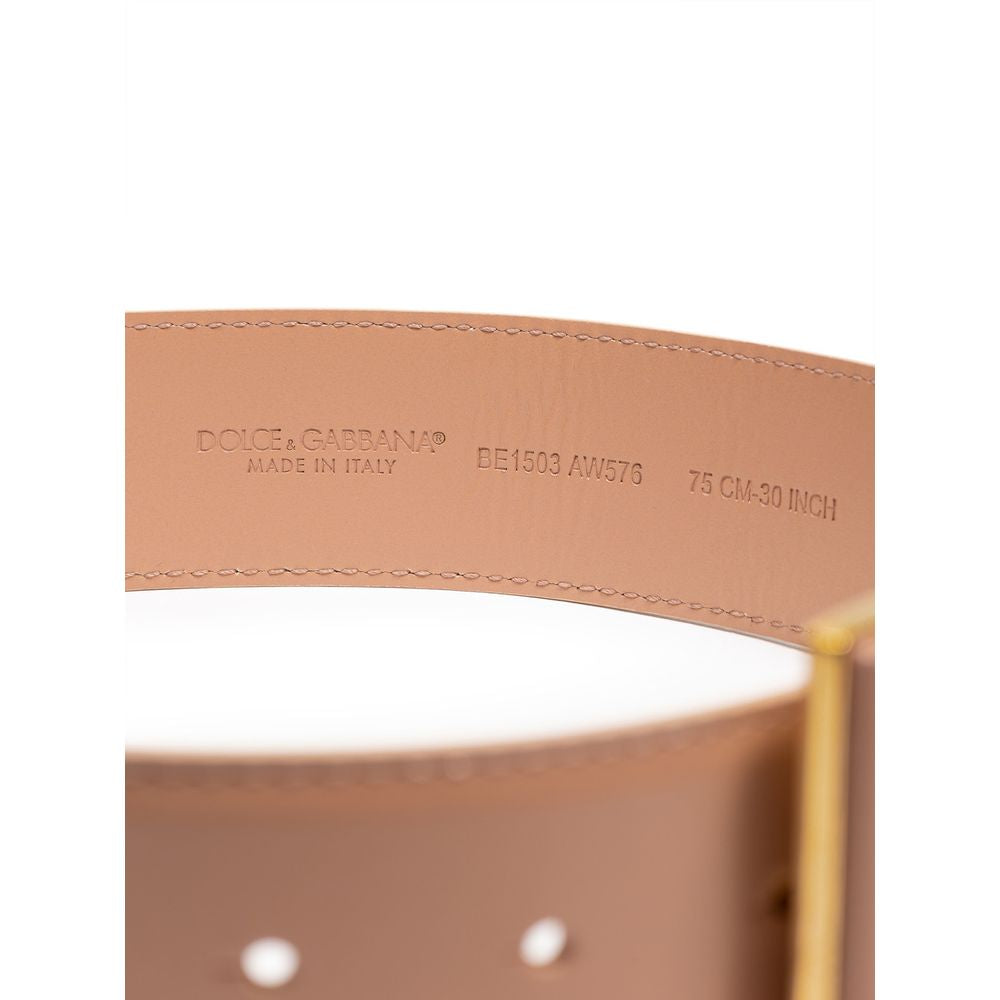 Dolce & Gabbana Pink Leather Belt -   -  Dolce & Gabbana.