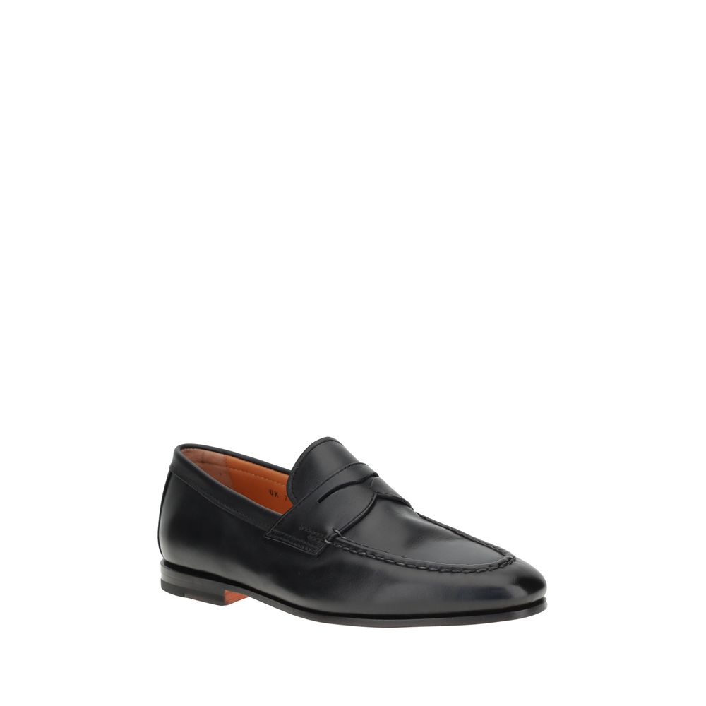 Santoni Leather Loafers -   -  Santoni.
