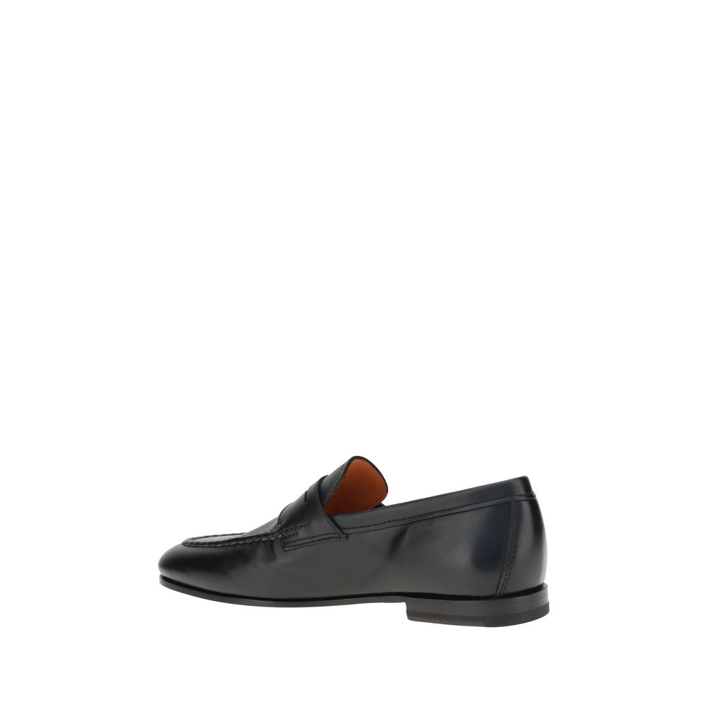 Santoni Leather Loafers -   -  Santoni.