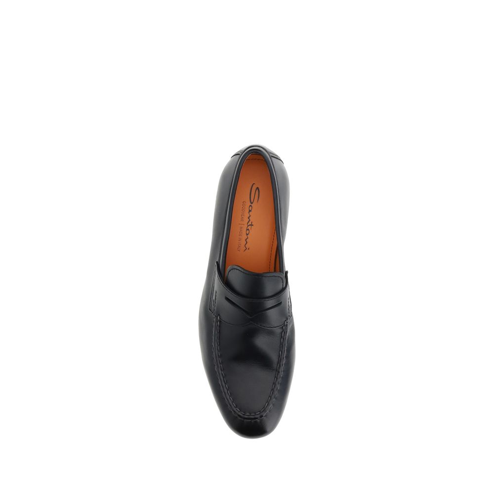 Santoni Leather Loafers -   -  Santoni.