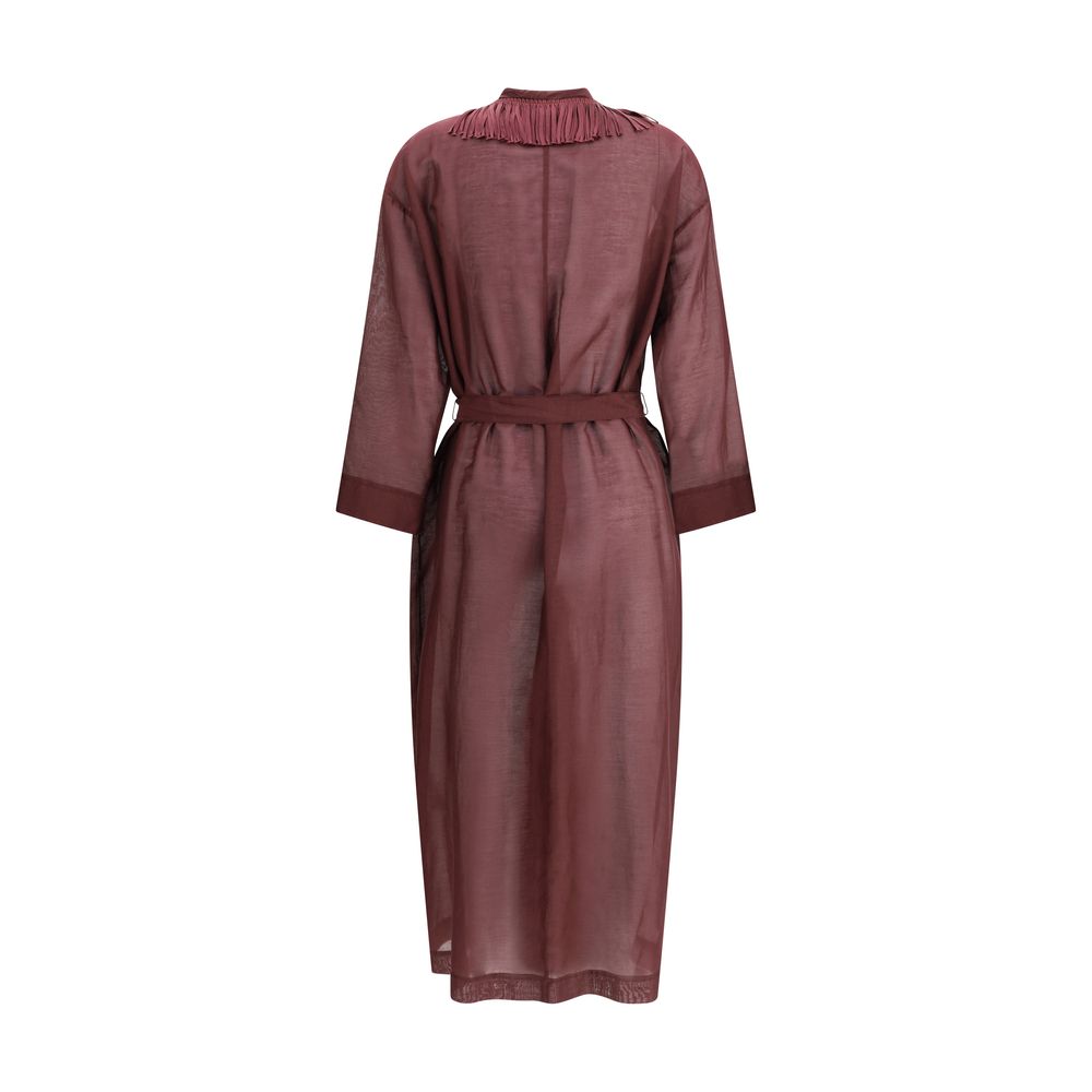 Forte_Forte Fringed long Robe -   -  Forte_Forte.