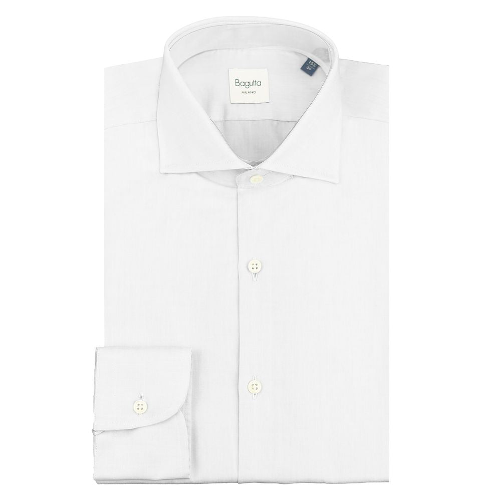 Bagutta White Cotton Shirt -   -  Bagutta.