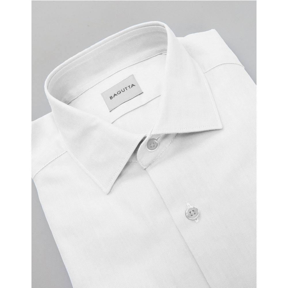 Bagutta White Cotton Men Shirt -   -  Bagutta.
