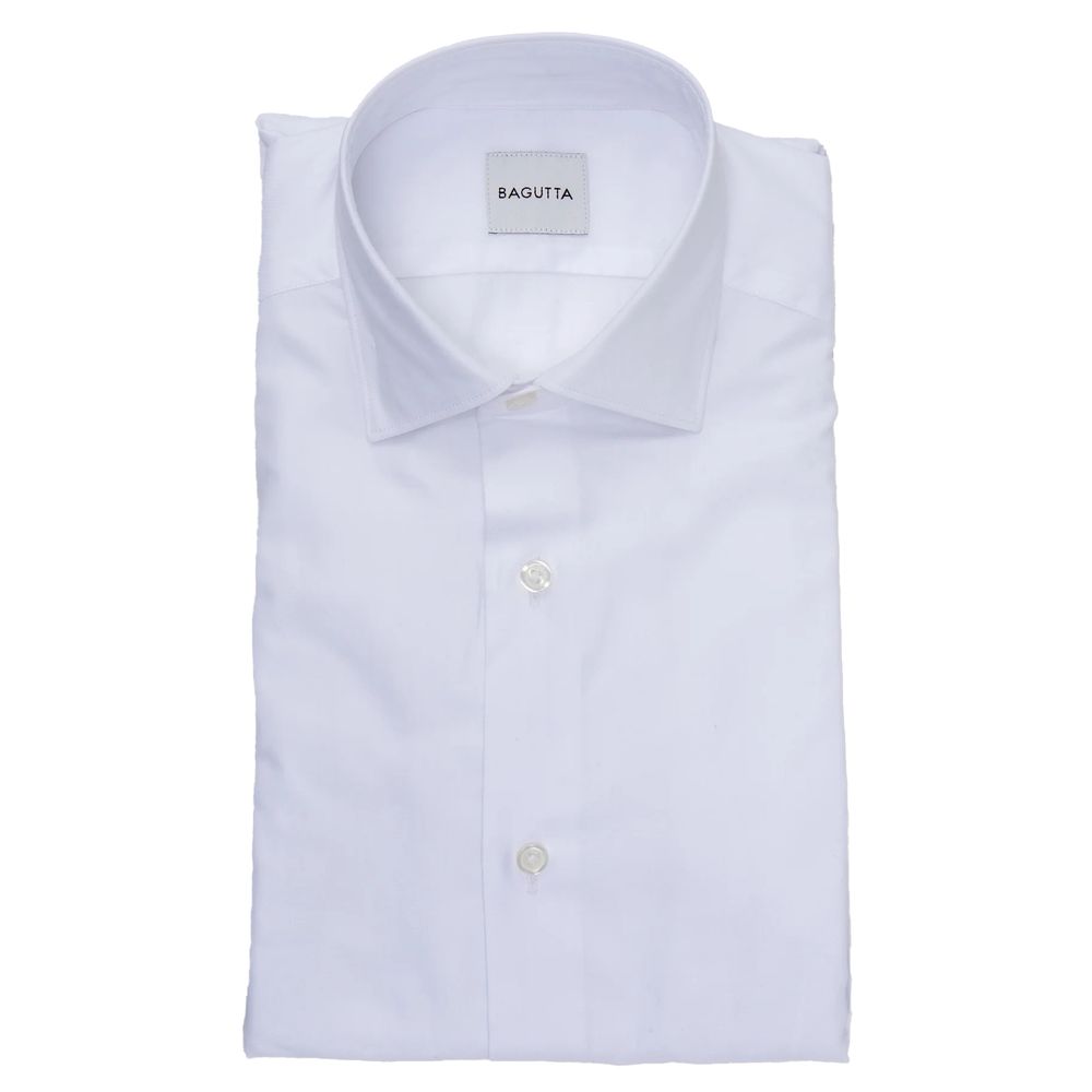 Bagutta White Cotton Shirt -   -  Bagutta.
