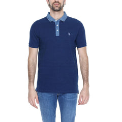 U.S. POLO ASSN. Blue Cotton Polo Shirt -   -  U.S. POLO ASSN..