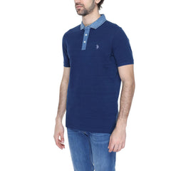 U.S. POLO ASSN. Blue Cotton Polo Shirt -   -  U.S. POLO ASSN..