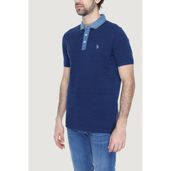 U.S. POLO ASSN. Blue Cotton Polo Shirt -   -  U.S. POLO ASSN..