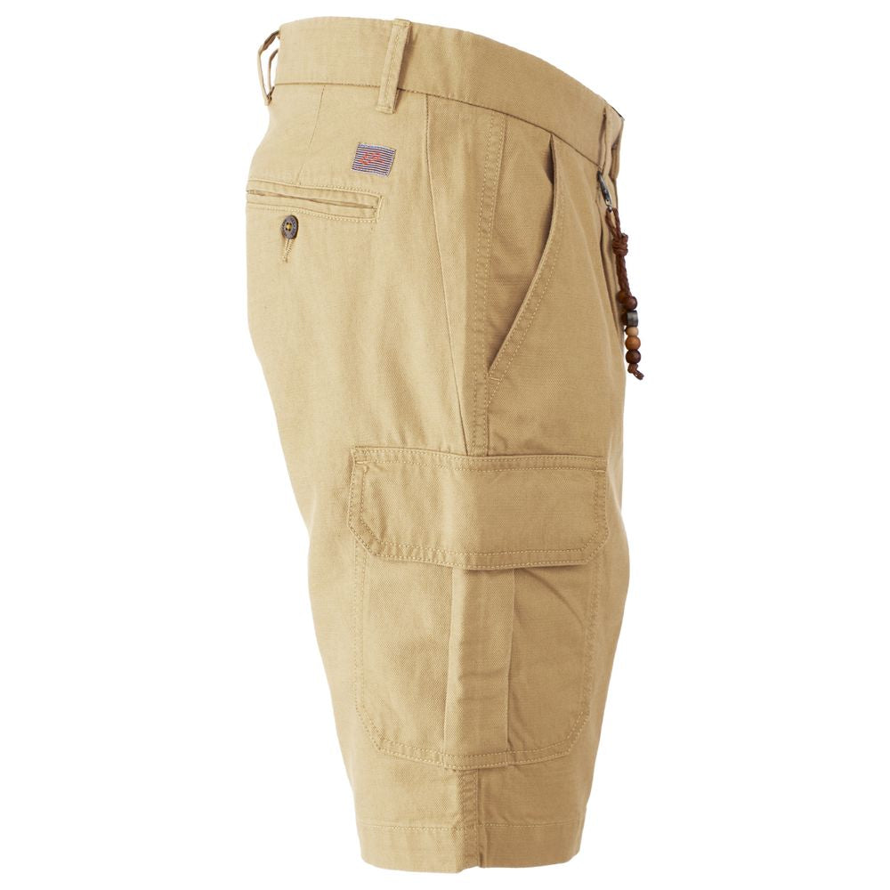 Yes Zee Beige Cotton Short -   -  Yes Zee.