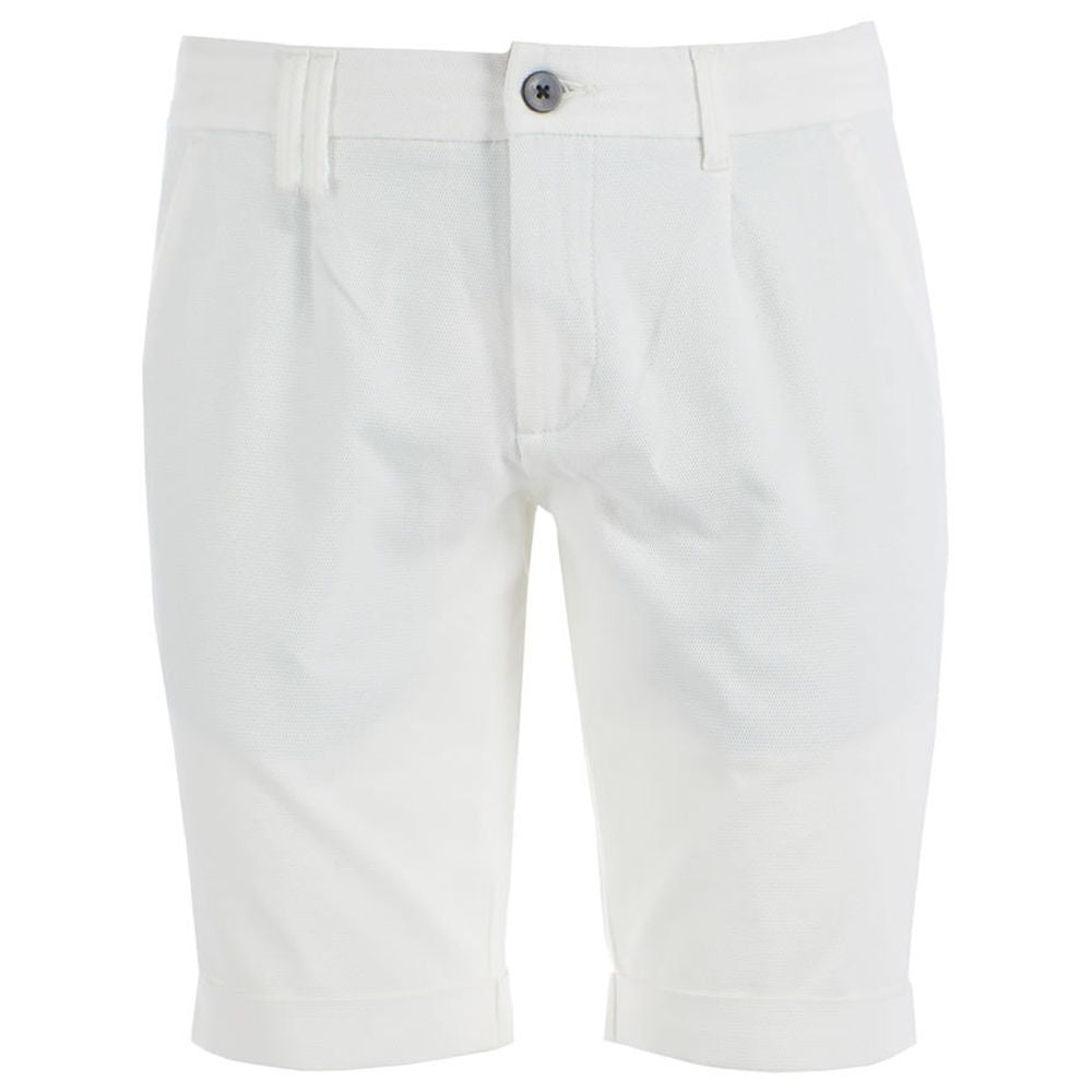 Yes Zee White Cotton Short -   -  Yes Zee.