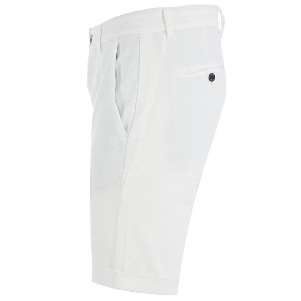 Yes Zee White Cotton Short -   -  Yes Zee.