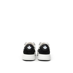 Dsquared² Black And White Leather Sneaker -   -  Dsquared².