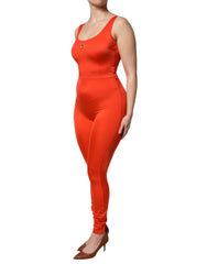 Dolce & Gabbana Orange Sleeveless Bodycon Jumpsuit Dress -   -  Dolce & Gabbana.