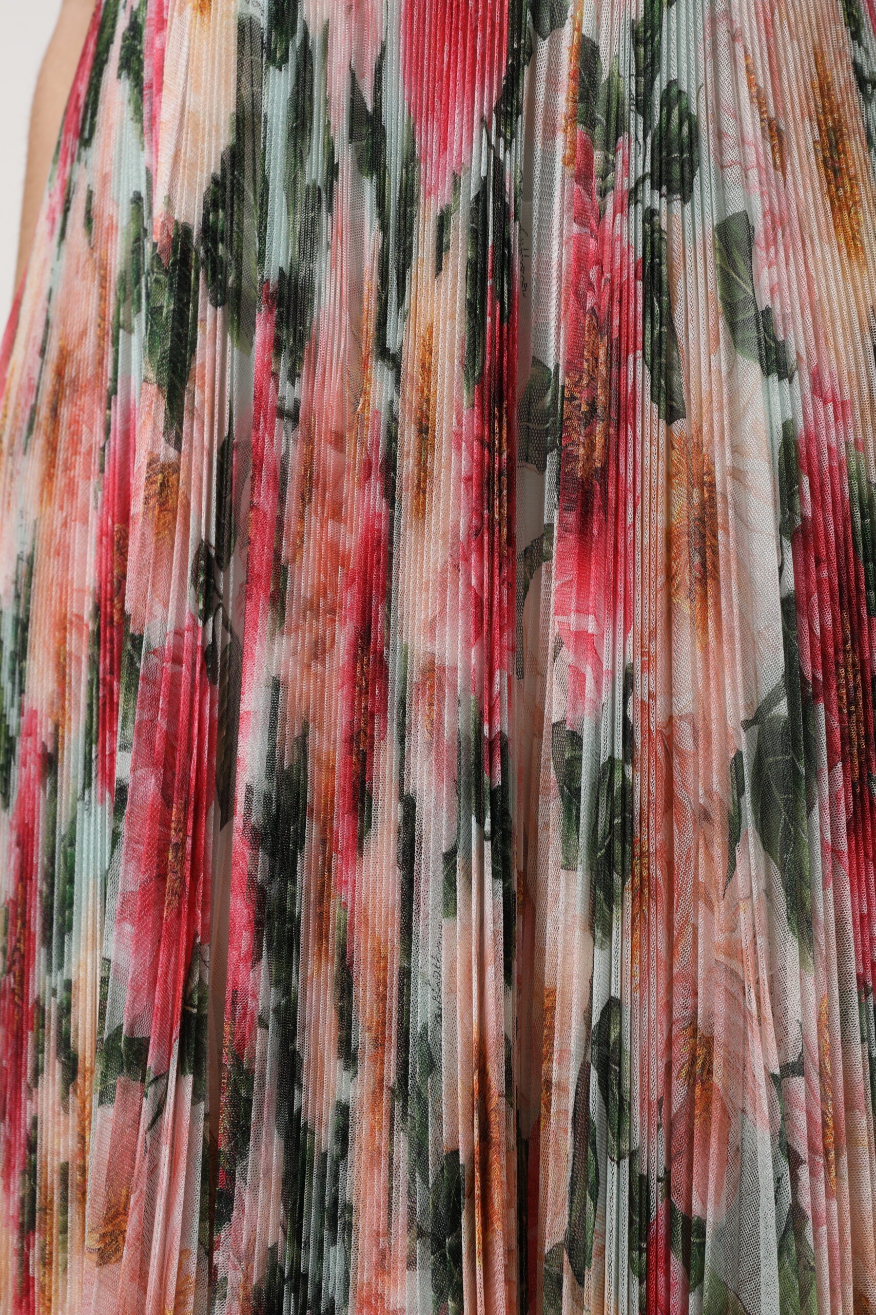 Dolce & Gabbana Multicolor Silk Floral High Waist Midi Skirt -   -  Dolce & Gabbana.
