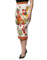 Dolce & Gabbana Multicolor High Waist Pencil Cut Midi Skirt -   -  Dolce & Gabbana.