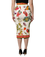 Dolce & Gabbana Multicolor High Waist Pencil Cut Midi Skirt -   -  Dolce & Gabbana.